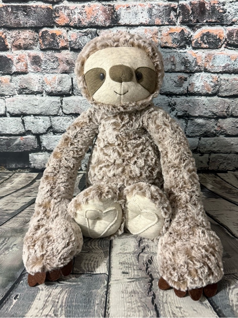 Demdaco Heartful Hugs Sloth Anxiety Weighted Comfort 15” Plush Cuddle Toy
